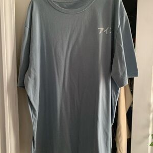 Blue Japanese drink tee